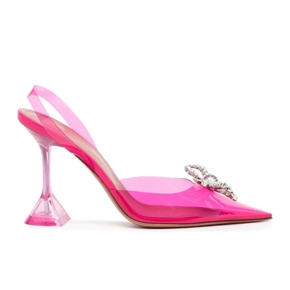 Amina Muaddi Rosie 110mm Crystal Embellished Pump - Picture 3 of 10